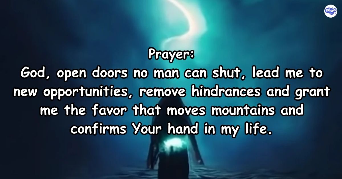 3AM Prayer for Open Doors and Supernatural Favor