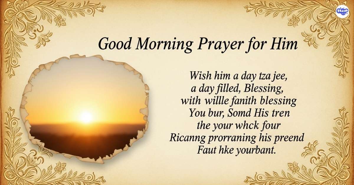 Good Morning Prayer Messages for Him