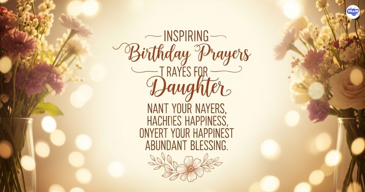 Inspiring Birthday Prayers for Daughter