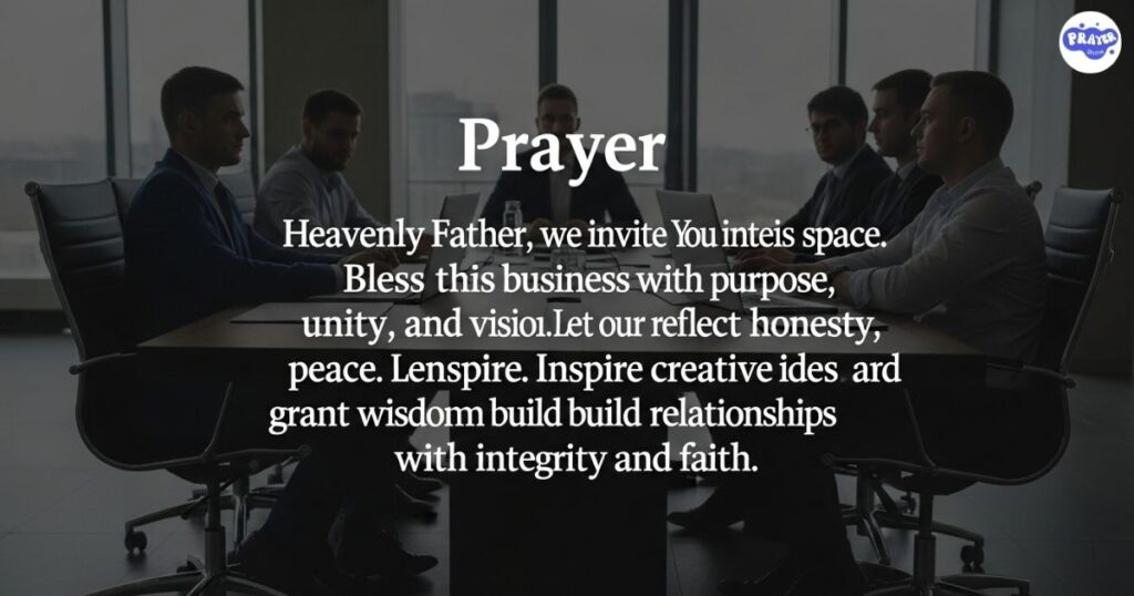 Opening Prayer for Business Meeting