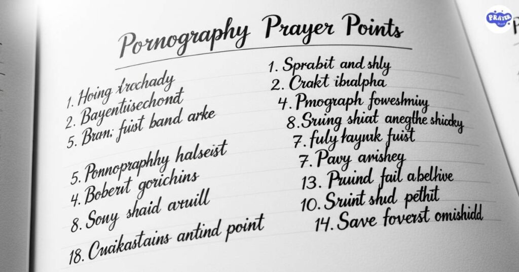 Pornography Prayer Points with Scriptures