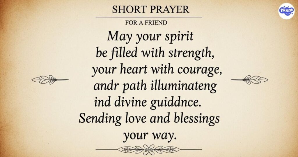 Powerful Short Prayer Message For A Friend