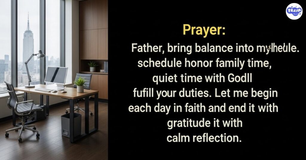 Prayer for a Balanced Work-Life Integration