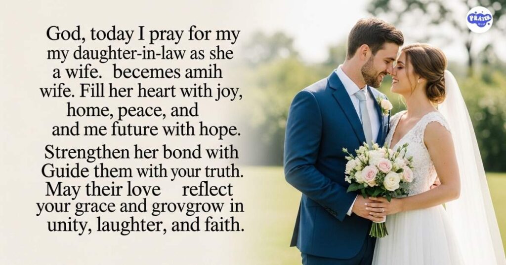 Prayer for Daughter-in-Law on Her Wedding Day