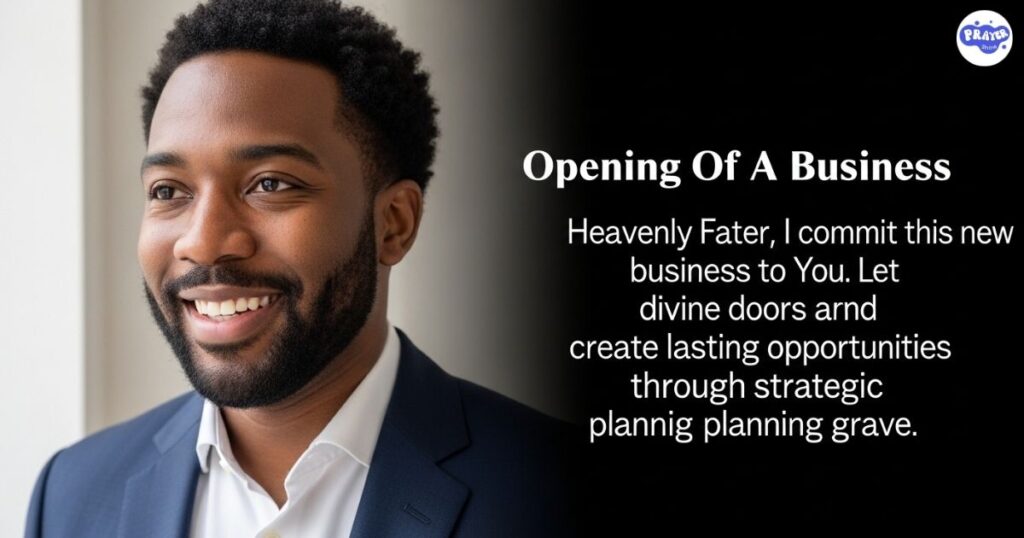 Prayers For The Opening Of A Business