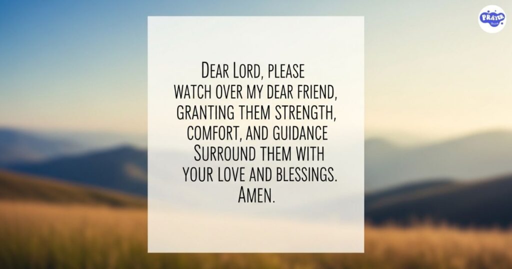 Short Prayer for a Friend