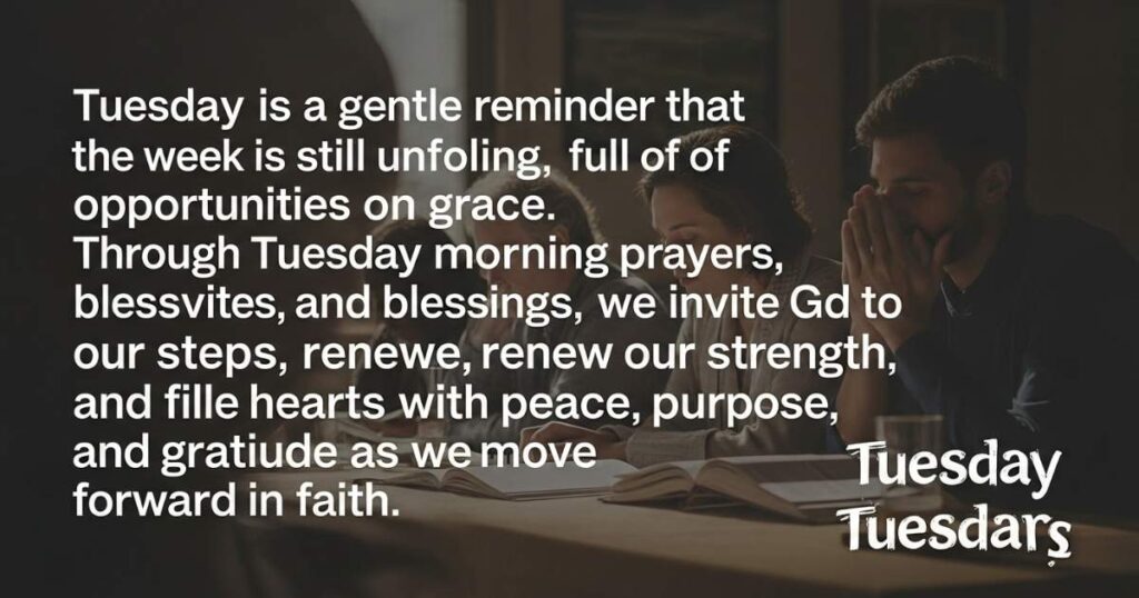 Tuesday Morning Prayers and Blessings