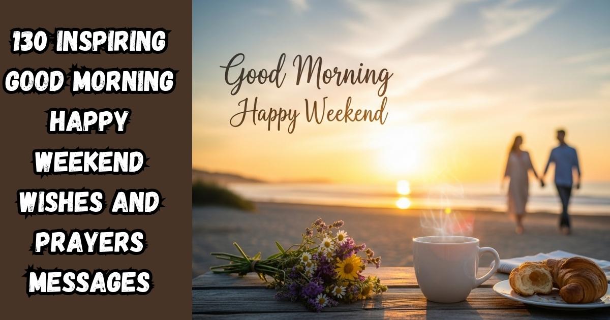 130 Inspiring Good Morning Happy Weekend Wishes And Prayers Messages