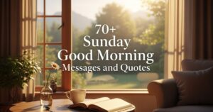 70+ Sunday Good Morning Messages and Quotes