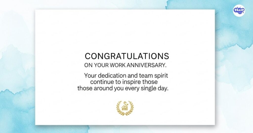 Simple Work Anniversary Wishes