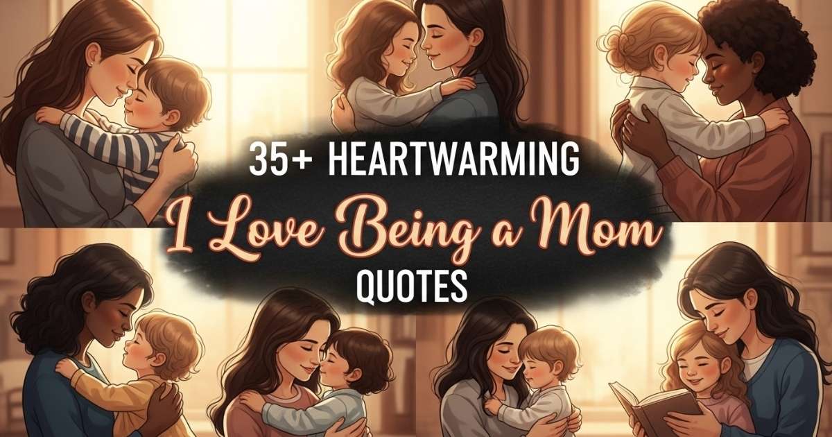35+ Heartwarming I Love Being a Mom Quotes