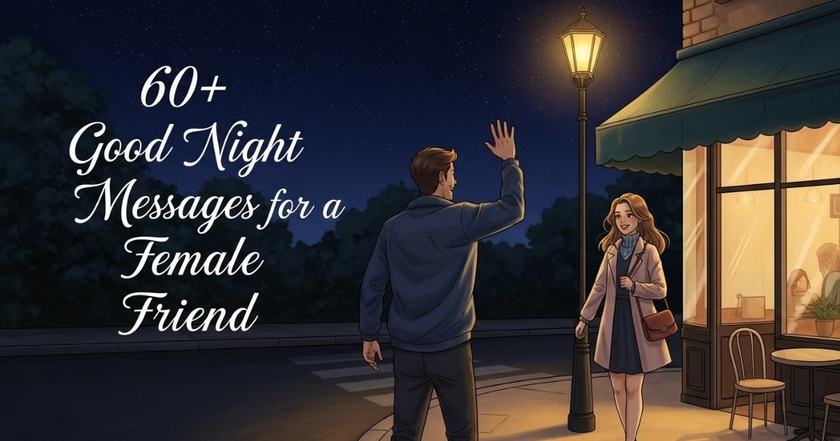 60+ Good Night Messages for a Female Friend