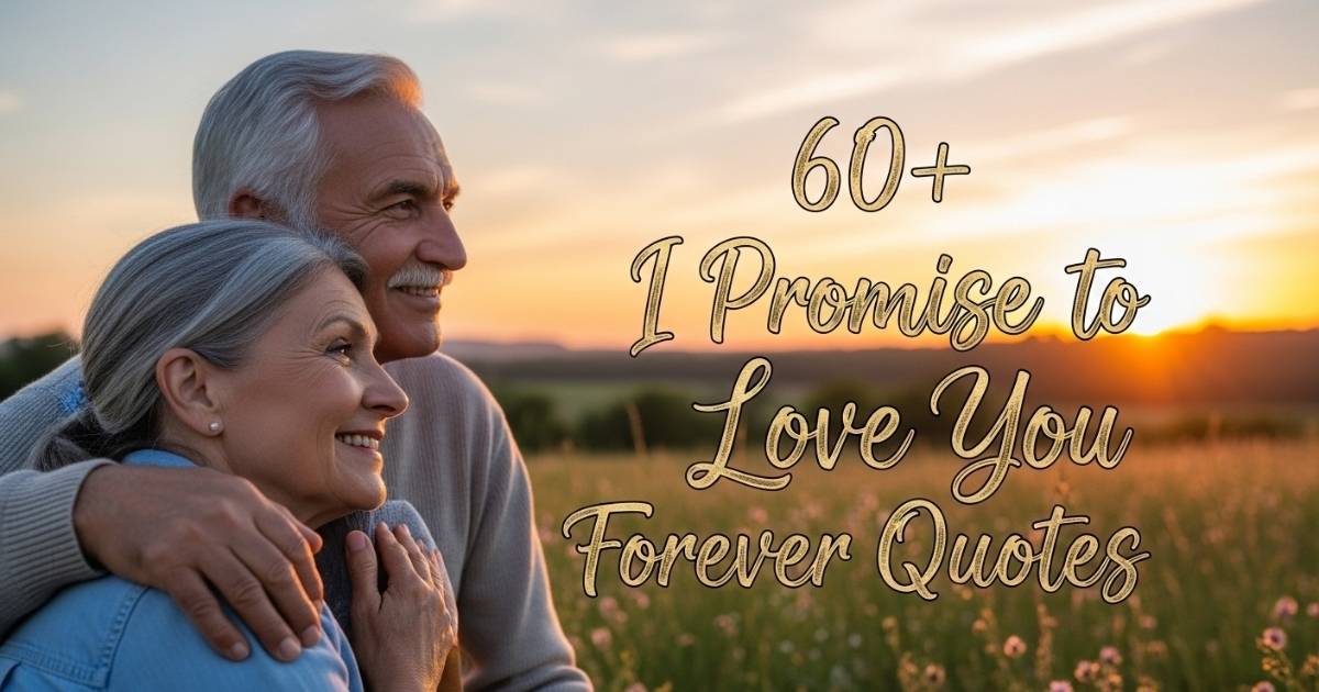 60+ I Promise to Love You Forever Quotes