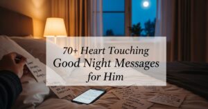 70+ Heart Touching Good Night Messages for Him